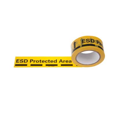 China Electronic earth warning threadtape hot sale esd precaution workshop ground china electronic warning tape antistatic warning light for sale