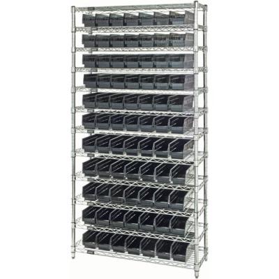 China Could hanging on metal trolley ESD Multi-specifications and various colors plastic box for warehouse circulation anti-static rack for sale