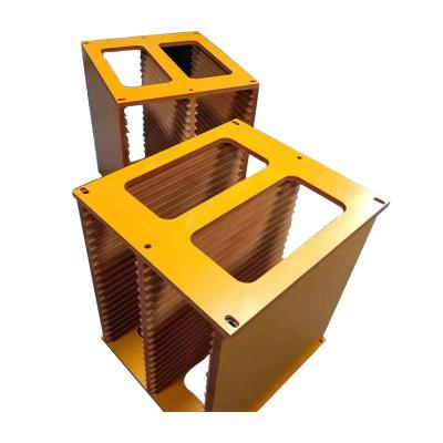 China The top and bottom base is the anti-static factory metal base customization high-grade wooden magazine rack for sale