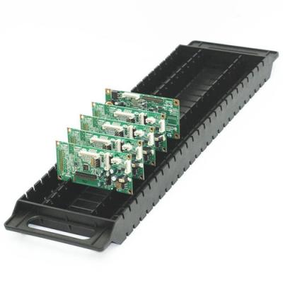 China Double Side With Slot HZ-2704 Double Use 25pcs PCB Table Top Storage Anti-Static ESD Circulation Side Rack for sale