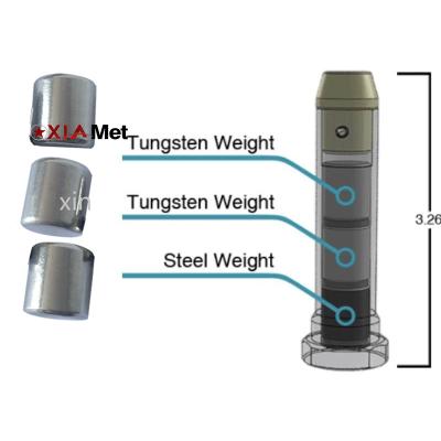 China 1.45OZ to 1.5OZ H2 H3 Tungsten Inserts Cylinder Weights Stock for Ar15 Buffer XH Sockets for sale