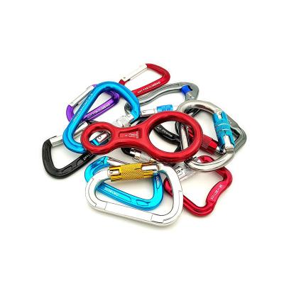 China Heavy Industry Multifunctional Climbing Quick Link Easy Connect Aluminum Hooks And Karabiner Carabiner for sale