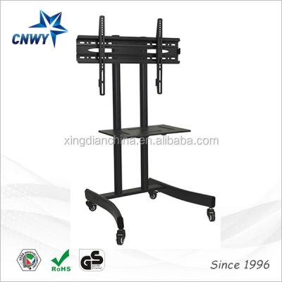 China Hot Selling Single Cold Sheets Cheap Movable Led Modern TV Stand Available For 25-52” Displays for sale