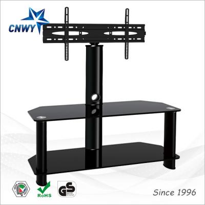 China Glass TV Stand Conference Room Swivel LCD Plasma TV Stand for sale