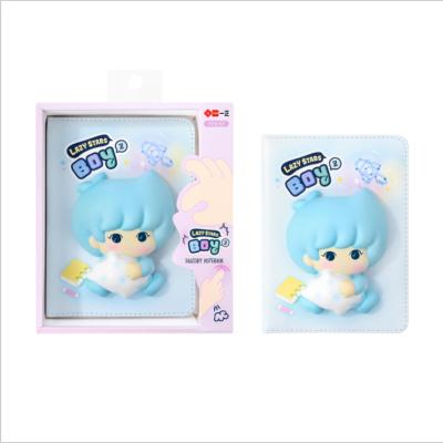 China NEW DESIGN Cute NOTEBOOK notebooks squeeze notebooks three-dimensional doll duct notebook for sale