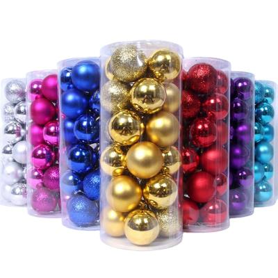 China Wholesale Modern Colorful Ornament Christmas Tree Ball Christmas Ornaments Plastic Ball for sale