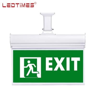 China LEDTIMES Corridor Lighting Low Price Customized 0.2w Smd Hospital Indoor Rechargeable Led Exit Sign Emergency Light for sale