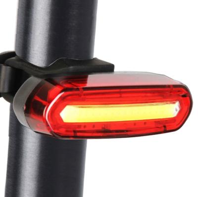 China Rechargeable Powerful Waterproof ABS LED MTB Seatpost Lamp Mountain Bike Tail Light Cycling Rear Light for sale