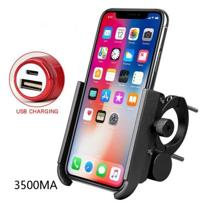 China Low MOQ Adjustable Power Bank USB Bike Phone Charging Stand 360 Degree Rotation Bicycle Stand Cycle Mobile Phone Holder For Recycling for sale