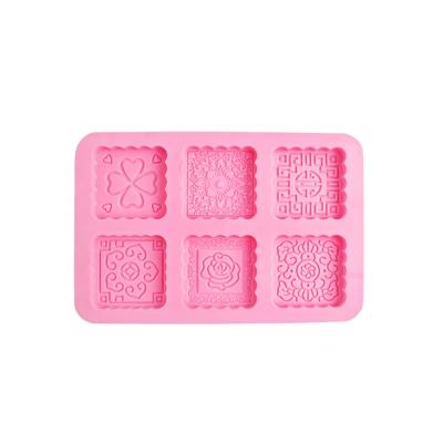 China Amazon Moon Cake Soap Making Silicone Mold Sustainable Hot Selling Handmade DIY Cake Bake Molds Tools for sale