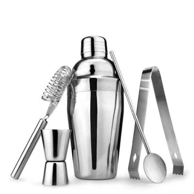 China Viable Viable Cocktail Shaker Set Cocktail Tool Best Selling Stainless Steel Factory Supply Custom Logo for sale