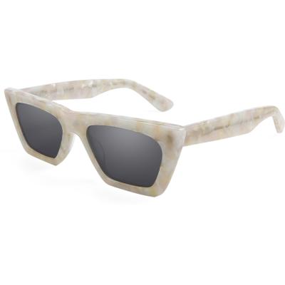 China Marble Cat Eye Italian Thick High Uv400 Quality Polarized Luxury Cateye Female Shading Retro Classic Cr39 Acetate Sunglasses for sale