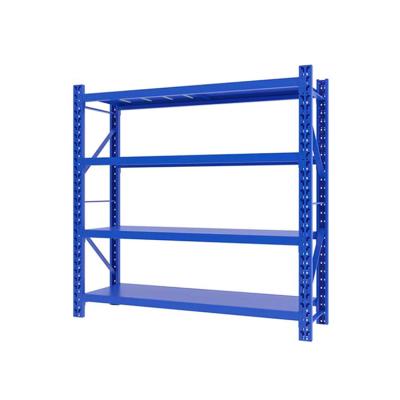 China Corrosion Protection Direct Wholesale Storage Steel Shelf Warehouse Cold Rolling Light Duty Rack for sale