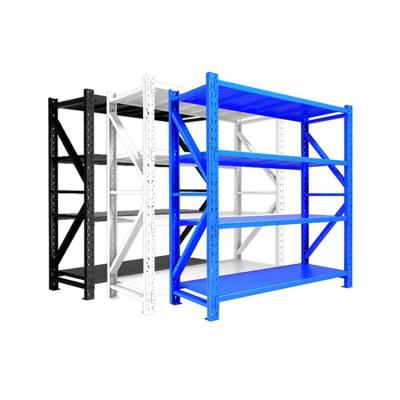 China Corrosion Protection Easy To Use Light Duty Shelf Steel Storage Warehouse Rack for sale