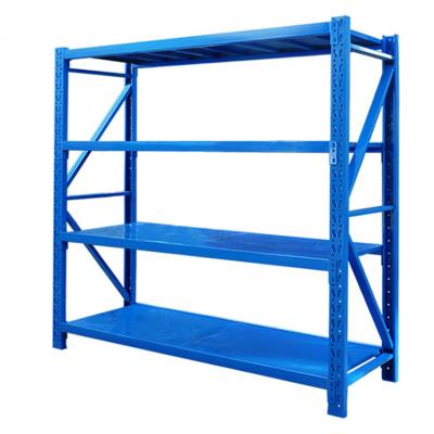 China Corrosion Protection Supermarket Storage Shelf Warehouse Hot Selling Medium Shelf Medium Duty Rack for sale