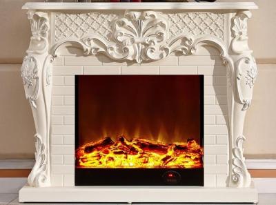 China Customizable White Portable Electric Fireplaces Antique Appearance for sale