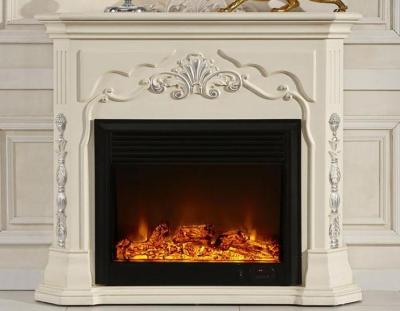 China White European Electric Fireplace Decorative Freestanding Electric Fireplace for sale