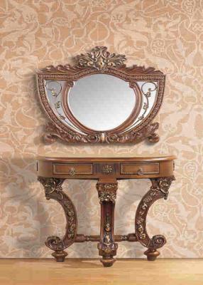 China Artificial Wood Polished Carved Makeup Dressing Table With Mirror Wall mouted for sale