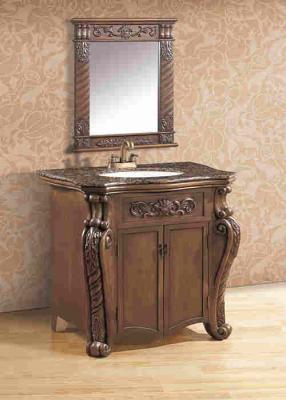 Chine Cabinet de salle de bains antique libre de Polyresin avec la vanité de miroir combinée à vendre