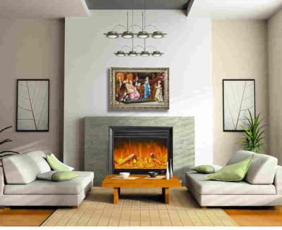 China Home Bedroom Decoration Plug In Wall Fireplace Heater With Remote / Led Light for sale