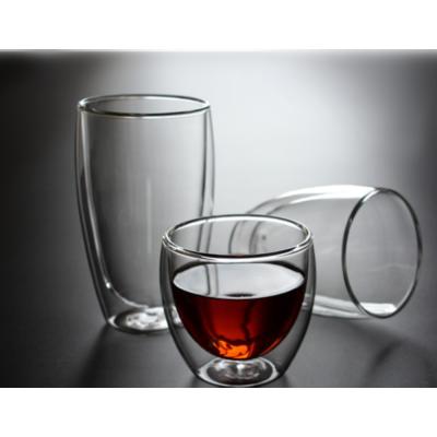 China Sustainable Hot Sale Borosilicate Double Wall Glass Mugs Espresso Coffee Glass Cup For Coffee And Tea for sale