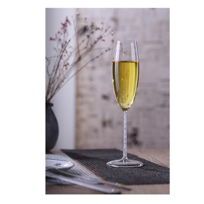 China Wholesale cheap custom made modern logo flute wedding champagne flutes glass champagne glasses for wedding for sale