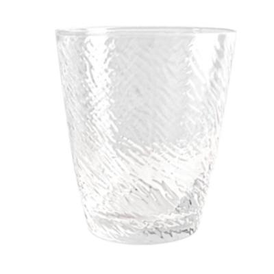 China Viable Crystal Glass Gold Rim Crinkled Multifunctional Glass Mug for sale