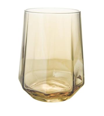 China Diamond Color Modern Whiskey Shape Customized Wine Glass for sale