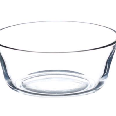 China China Manufacture High Quality Professional Modern Sustainable Kitchen Reusable Fruit Transparent Glass Salad Bowl for sale