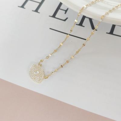 China 2021 Custom High Quality Western Style Jewelry Gold Minimalist Pendant Necklace for sale