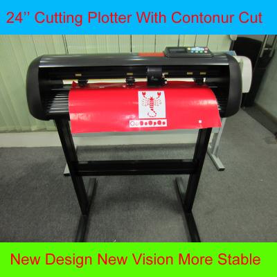 China Computer Cutting Plotter 24 Inches Vinyl Cutter With Stepper Motor HW630 Vinyl Sign Cutter for sale