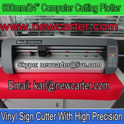 China 24'' Cutter Desktop Cutting Plotter With USB 630 Vinyl Sign Cutter Contour Cutting Plotter for sale