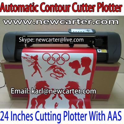 China Silhouette Cutting Plotter 24'' Vinyl Cutter With AAS Professional Graphic Cutter Plotters for sale