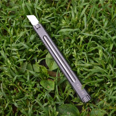 China Lightweight Unique Titanium Alloy Art Knife Leather Cutter Paper Cutter UK-9 Self Defense Tactical Opener for sale