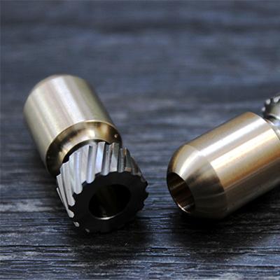 China New Lightweight Titanium Bead Lanyard Bead OEM Accepctable Key Chain Bead For Knife for sale