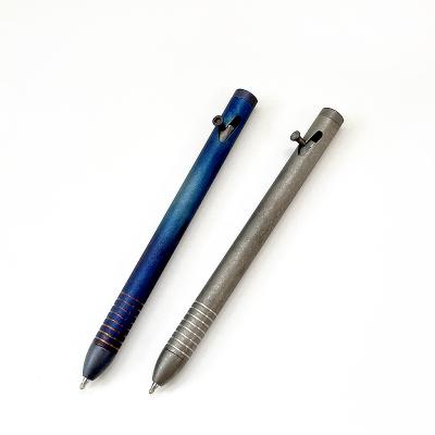 China Lightweight Hot Selling Titanium Signature Pen Tungsten Alloy Broken Window Bolt Pen EDC Gear Self Defense Tool for sale