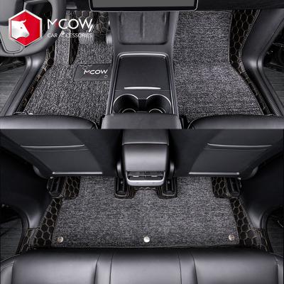 China Non Skid Luxury Car Interior Accessories For Car 3000+ Model All Weather Mat Luxury Durable Waterproof Car Mat Used For Model Y for sale