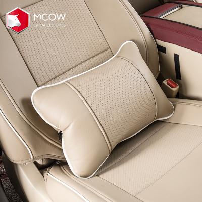 China Mcow 2021 Fashion Rest Leather Adult Lumbar Pillow Waist Support Car Back Cushion Massage for sale