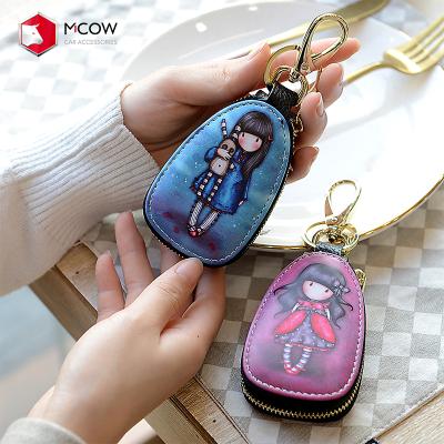 China 2021 Fashion Car Key Case Wallet High Quality Leather Key Organizer for sale