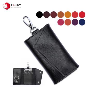 China Fashion Mcow Car Key Card Holder Case Leather Wholesale Custom Multiple Wallet for sale