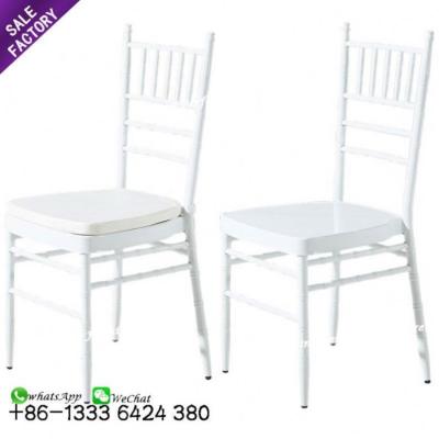 China Modern quality banquet furniture white metal tiffiny chairs wedding for event for sale