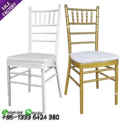 China Modern wholesale gold metal stackable banquet event chavari chairs wedding for party for sale