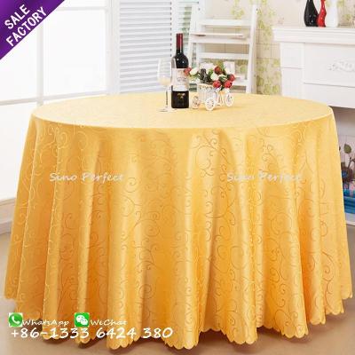 China Oilproof Modern Color Optional Hot Selling Tablecloth Deisgn Cheap Round Wedding for sale