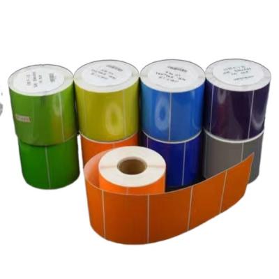 China Factory sale security barcode sticker waterproof paper adhesive roll direct thermal label seal sticker for sale