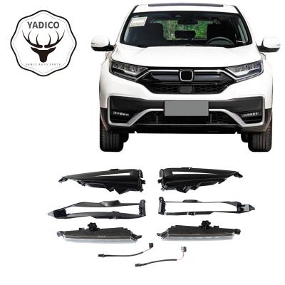 China LED+ABS YADICO auto accessories front fog lamp for Honda CR-V CRV 2019 20212022 daytime running light led drl daylight for sale