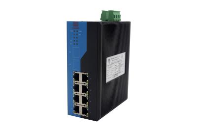 China Ten Port 100M 1000M Industrial POE Switch EMC Design 48~52V DC Power Input for sale