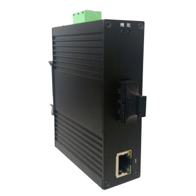 China DIN Rail / Wall Mounted Ethernet Fiber Optic Transceiver Full Duplex & Half Duplex for sale