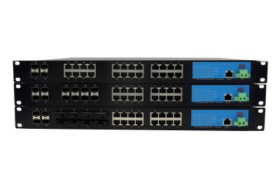 China Metal Housing Industrial Managed Ethernet Switch Support Web CLI SNMP Management for sale