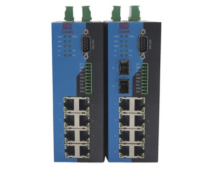 China Modbus Managed Serial Ethernet Switch RS232/RJ422/RJ485 Port Industrial Application for sale