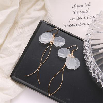 China Fashionable High Quality VKME Circle Earrings Set For Women Wedding Gift Long Pendant Drops Crystal Flower Stick Earring Acrylic Jewelry for sale